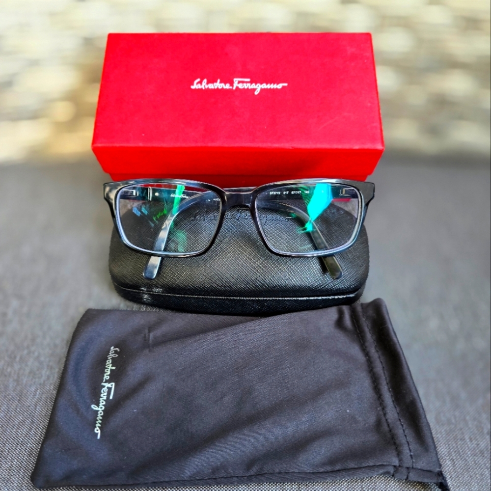 Salvatore Ferragamo Black Eyeglasses